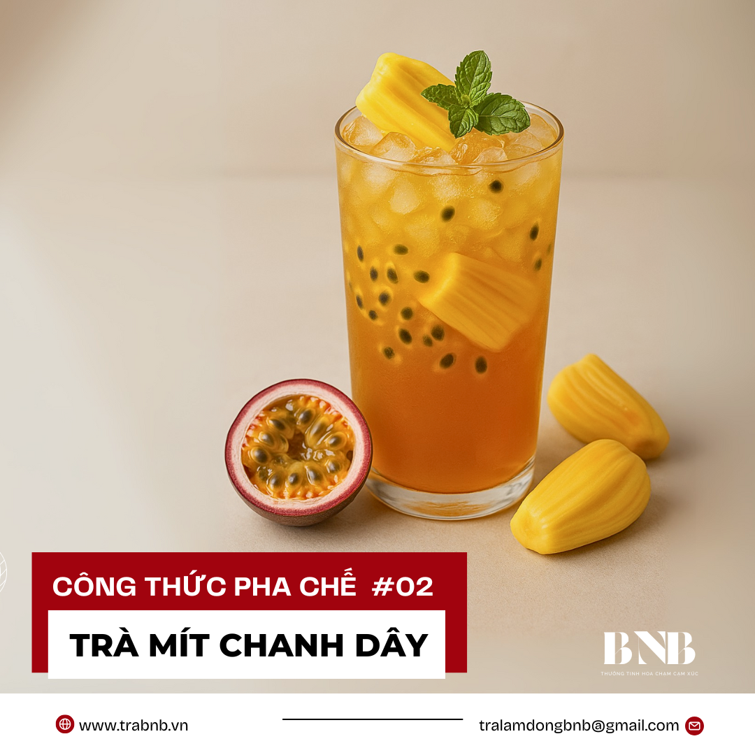 CÔNG THỨC PHA CHẾ TRÀ MÍT CHANH DÂY